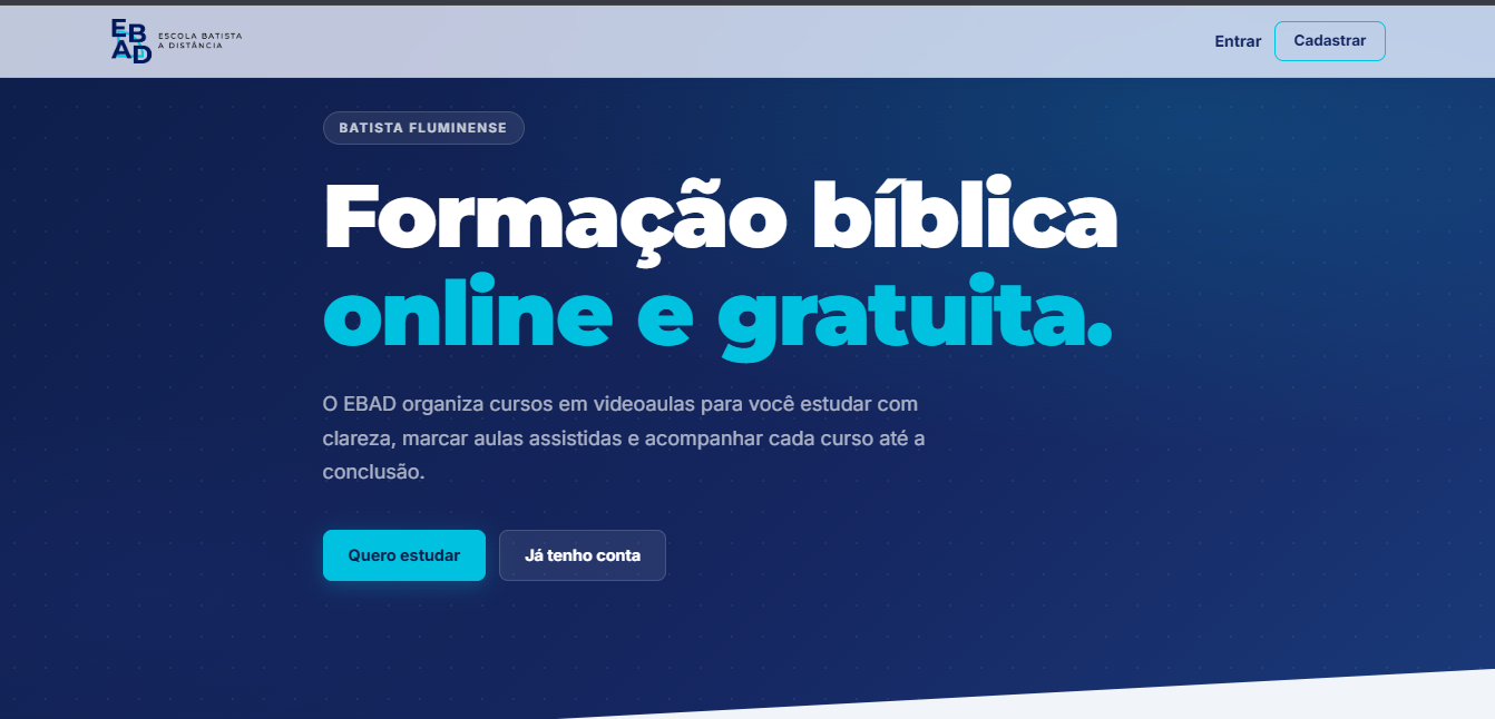 Screenshot do sistema EBAD